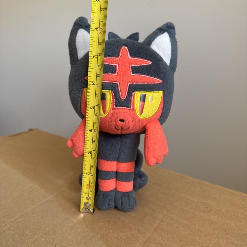 Pokemon Litten 8 in Stuffed Plush Doll FLAW: Tag Removed - Picture 2 of 13